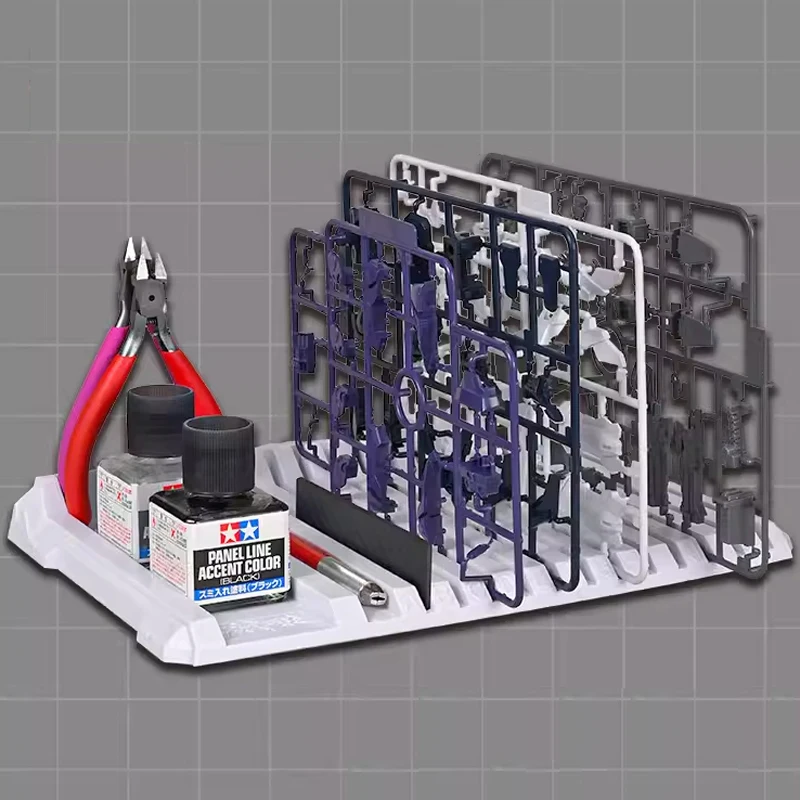 MS094 Model Kit Assembly Parts Sprue Holding Stand Holder Shelf Rack Storage Organizer Portable Handled Storage Case