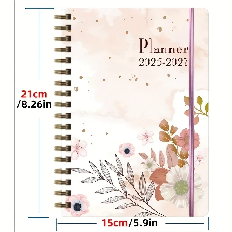 2025-2027 Monthly Planner Notebook Stationery Campus Gifts Agenda Journal Back To School Office Supplies Memo Pad Accessories