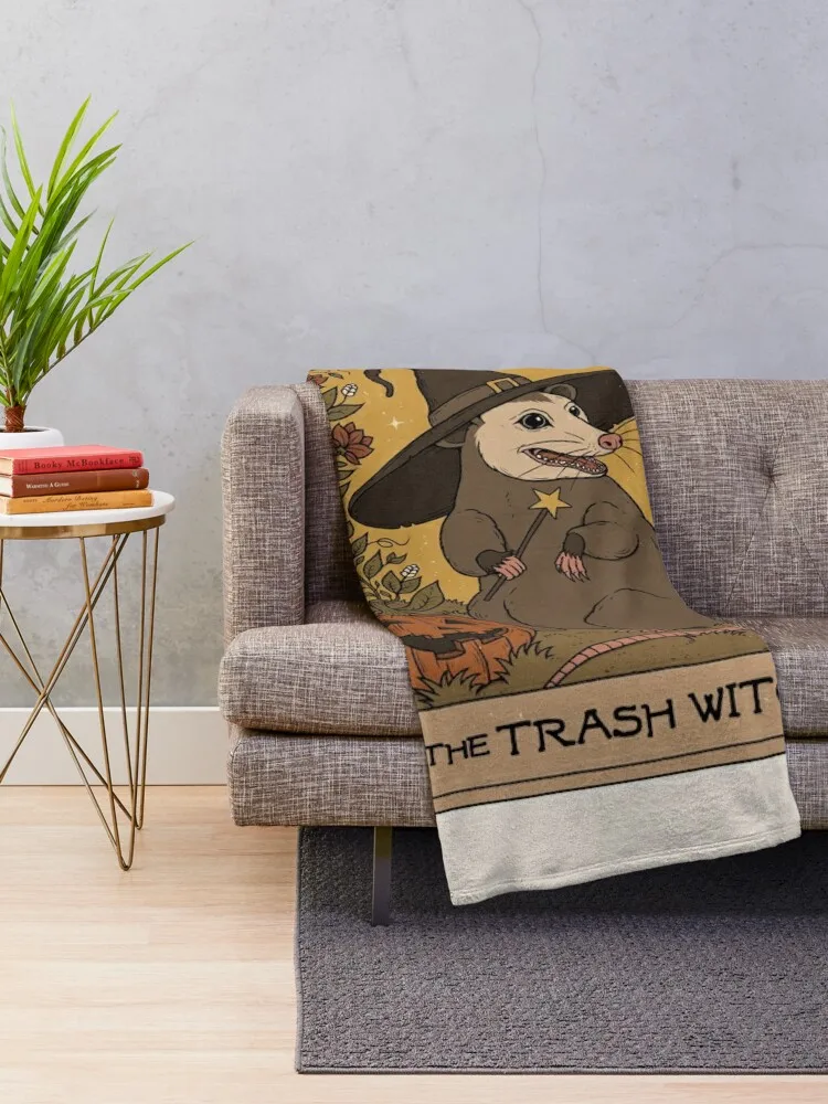 The Trash Witch - Possum Throw Blanket Camping Summer Thermals For Travel Blankets