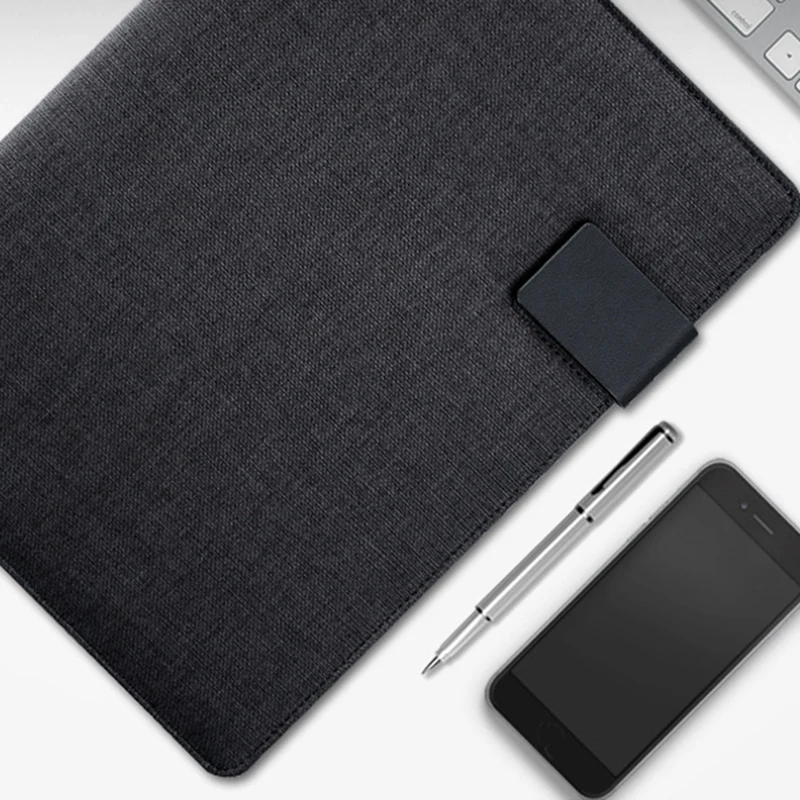 แฟ้มเอกสารหนังมังสวิรัติ Business Binder Padfolio พร้อมสมุดบันทึกสําหรับนักธุรกิจหรือสัมภาษณ์