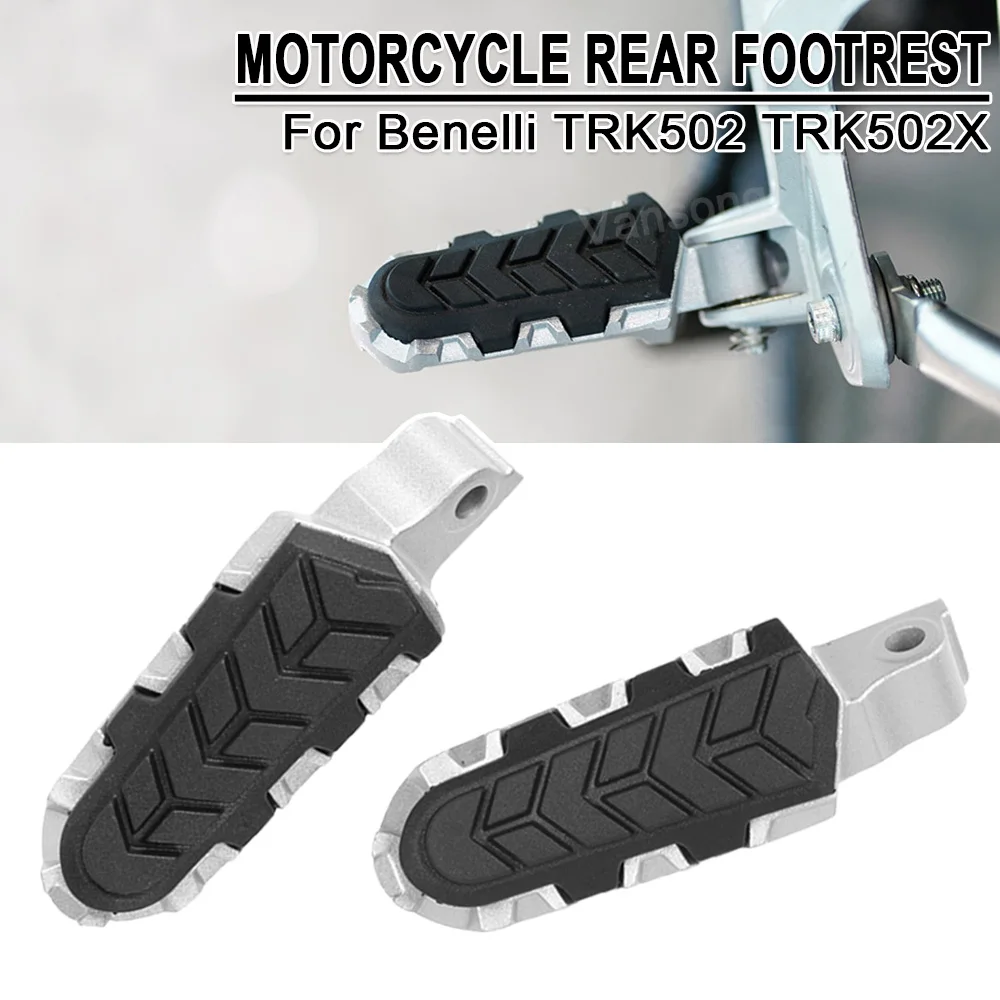 Für Benelli TRK502 TRK502X TRK502C BJ500GS-A/D Motorrad Fußrasten Fußstützen Fußpedale Hintere Stahlfußrasten Gummiabdeckung