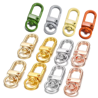 10Pcs Alloy Snap Lobster Clasp Hooks Keychain Findings for DIY Key Chain Necklace Bracelet Accessories Supplies Wholesale