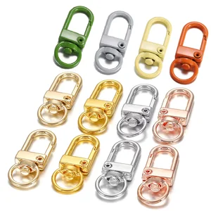 Crochets de porte-clés en alliage à pression de 10 pièces Porte-clés pour porte-clés DIY Porte-clés Collier Accessoires de bracelet Fournitures en gros 10 meilleurs porte-clés à fermoir homard en vente - No 6