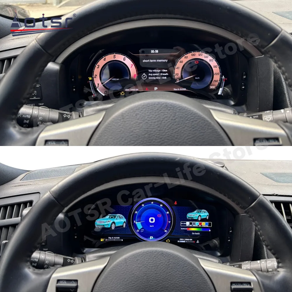 Linux Auto Gauge For Infiniti FX35 FX45 2003~2009 Digital Performance Display Dashboard LCD Speed Table Car Virtual Information