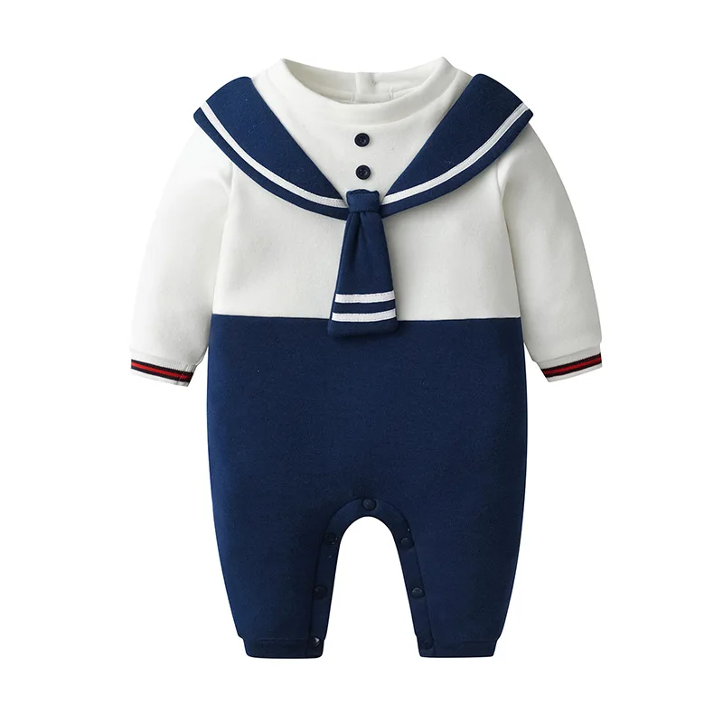 الوليد الصبي السروال القصير الخريف الشتاء بحار طوق المرقعة زائد الصوف طفل الفتيان حللا 0-1Y الفتيات داخلية وزرة #1