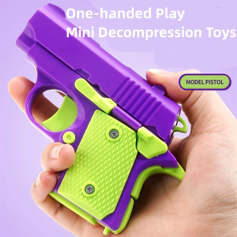 Mini Decompression Toy Gun Carrot Pistol Blowback Children's Toy Guns 2024 Glock Pistol Model Toy