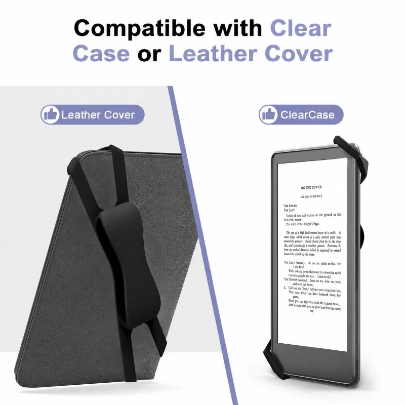 Comfortable Tablet Hand Strap Portable Reading Accessory for Bed Use Anti-slip Hand Grip Holder Fit 6 7 8 Inch Tablets Prevent