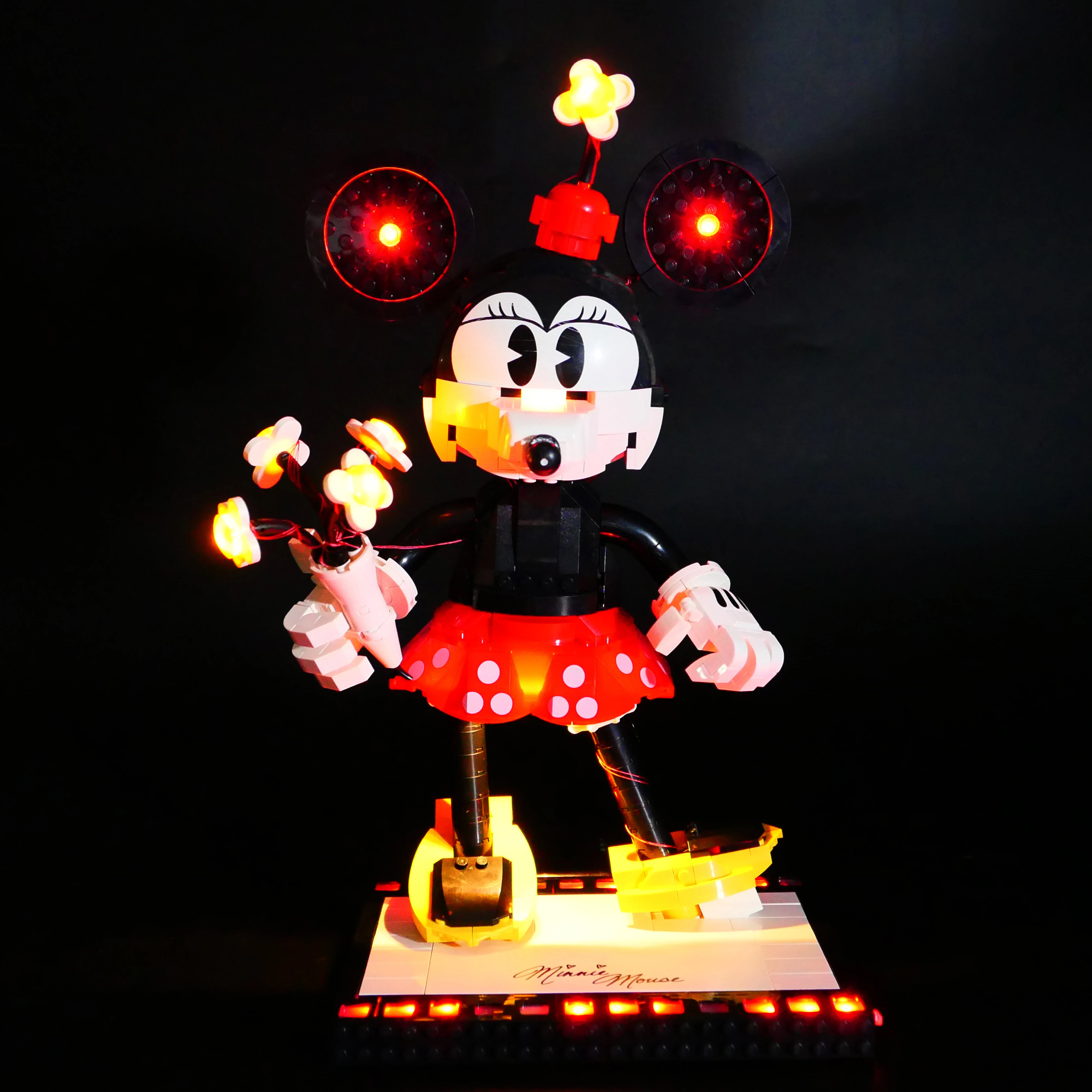 LED照明キット 43179 クラシックカートゥーンマウスキャラクタービルディングブロックモデル装飾ライトセットと互換性あり（ライトのみ）
