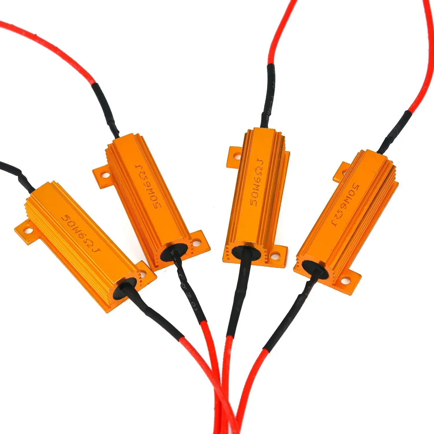 10pcs 50W 6 Ohm LED Lamp Decoder- Brake Light Fault Canceller Resistor Decoder Reverse Light Daytime- Running Light- Accessories