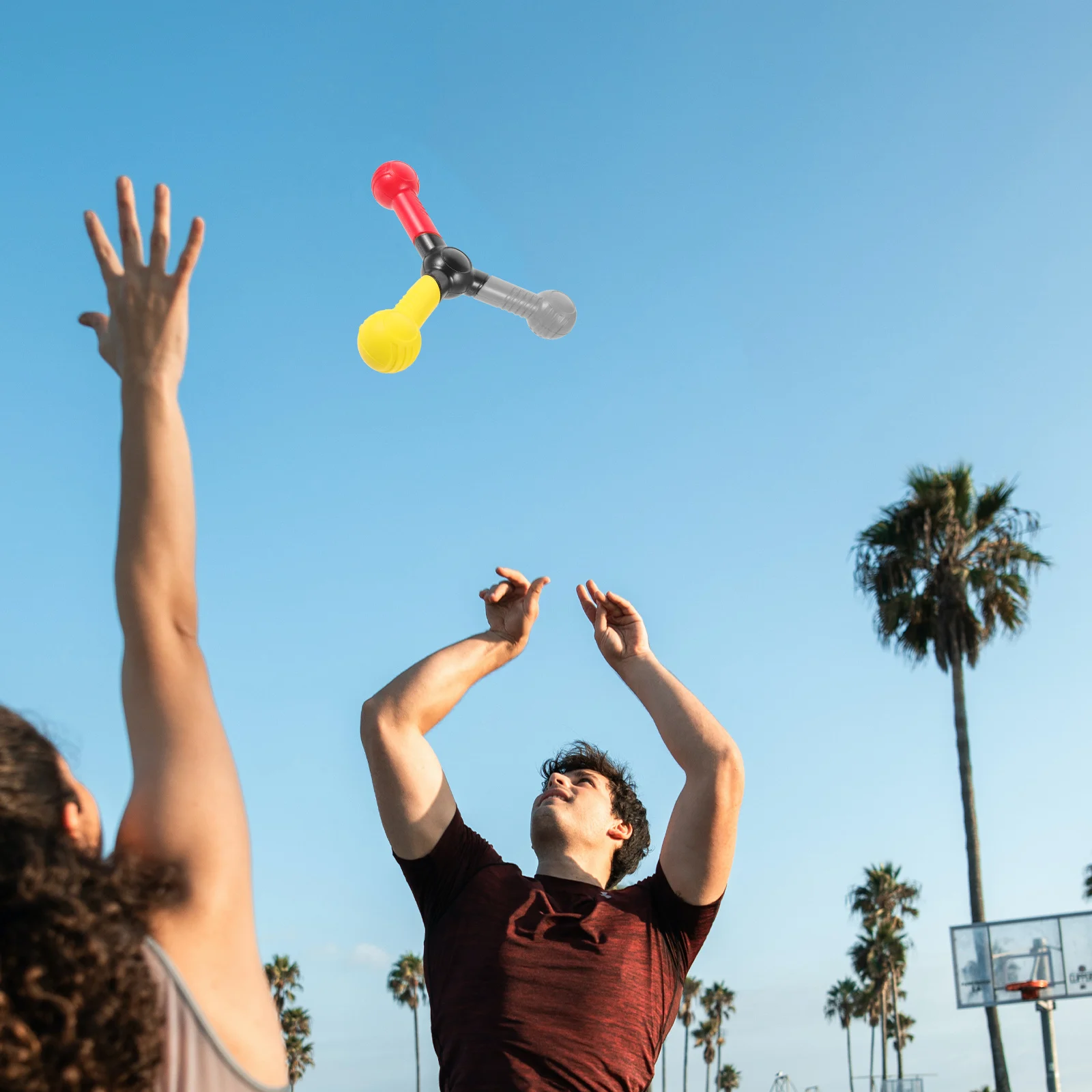 

Hand-Eye Coordination Training Stick Multi-Handle Colored Design For Reaction Speed Agility Training Sports Warm-Up Tool