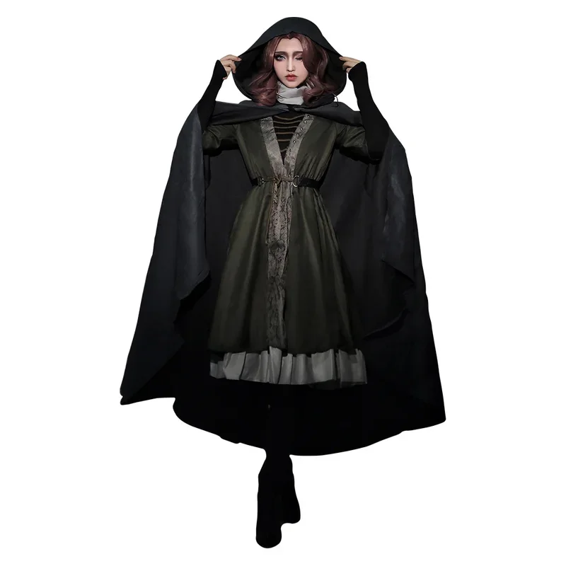 Melina Cosplay Role Play Cloak Dress Belt Suits Game ER Costume Adult Women Roleplay Outfits Fancy Dress Up Party Clothes