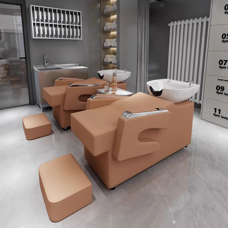 Creative Aesthetic Unique Shampoo Chair Premium Modern Shampoo Chairs Modern Lavacabeza Peluquería Profesional Salon Furniture