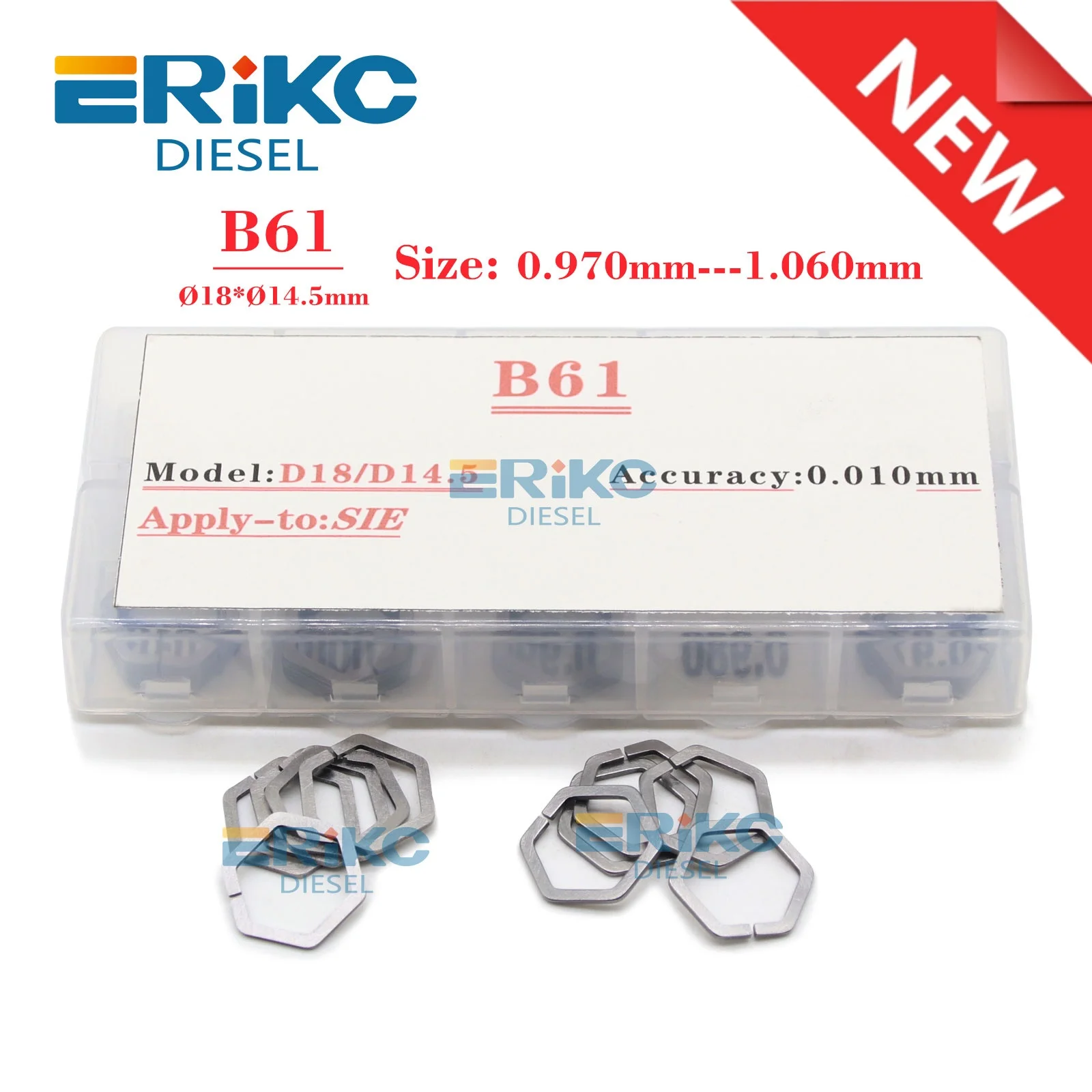 40 قطعة بيزو B61 الحشوات لشركة سيمنز حاقن جوانات حجم 0.970-1.060 فوهة صمام ضبط غسالة B60 دقة 0.005 مللي متر شحن مجاني