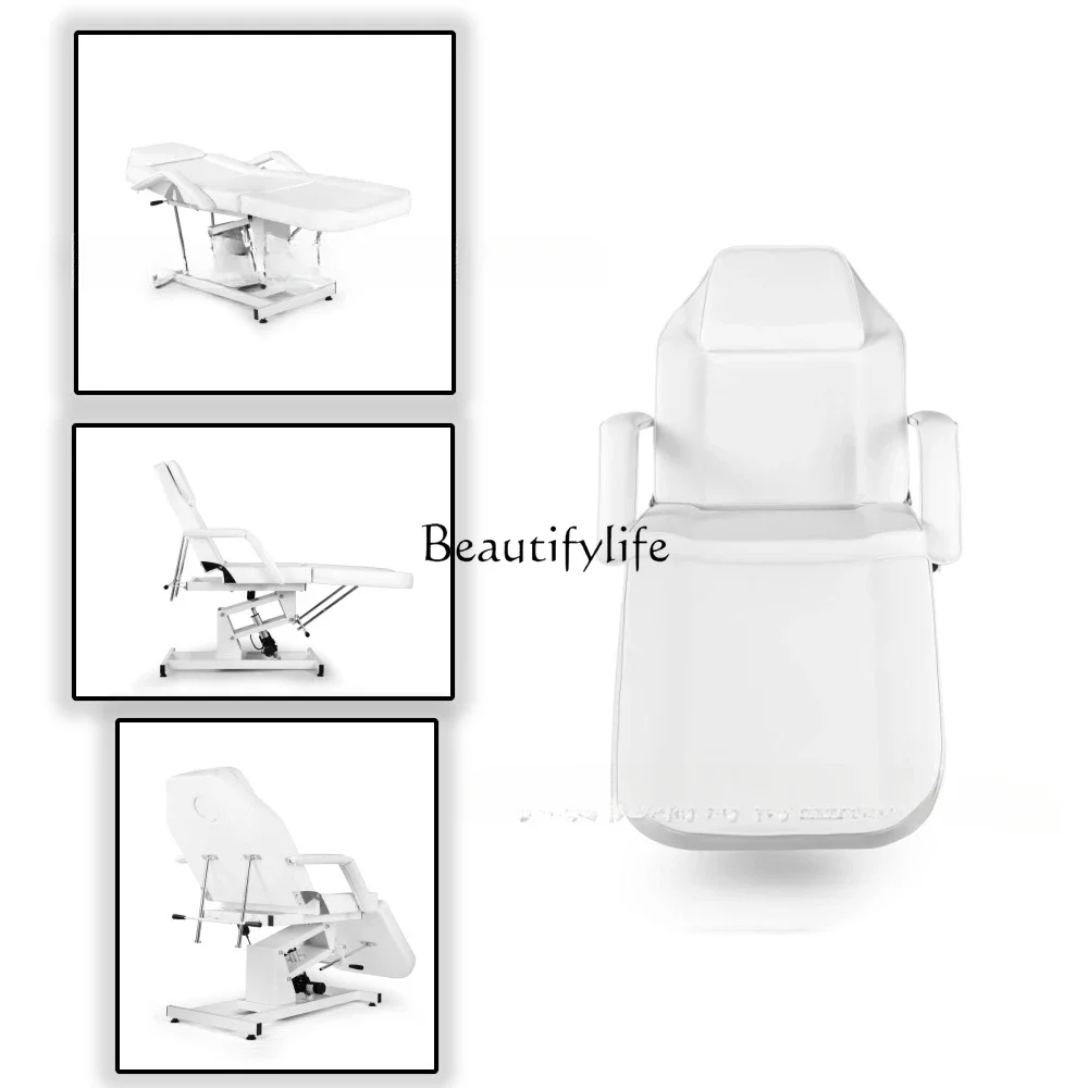 

02Beauty electric massage bed one drag one beauty massage chair with hole adjustable