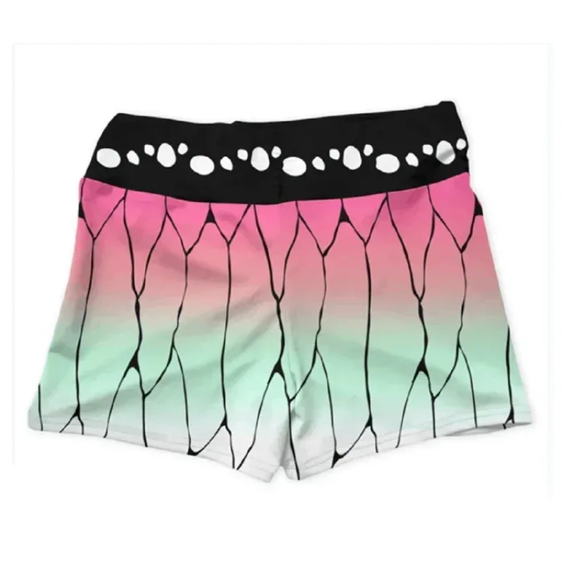 اللياقة البدنية الصالة الرياضية أنيمي شيطان القاتل Kochou Shinobu تأثيري حلي الرياضة تجريب الجري قصيرة الصدرية ملابس رياضية لليوجا رياضية