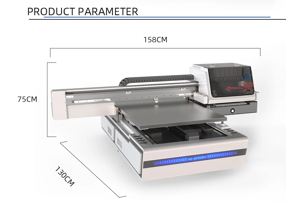 6090 UV machine A1 glass bottle tiles pen wooden box printing machine xp600 white color uv Light box printer