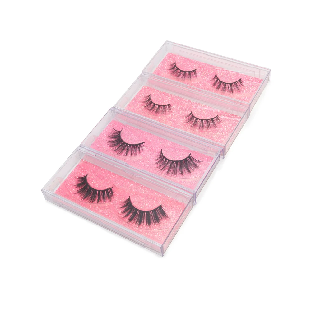 BAYLASH One Pari 3D Mink Eyelashes False Eyelashes 100% Handmade Faux Mink Eyelashes Extension Strip Lashes  Natural Long