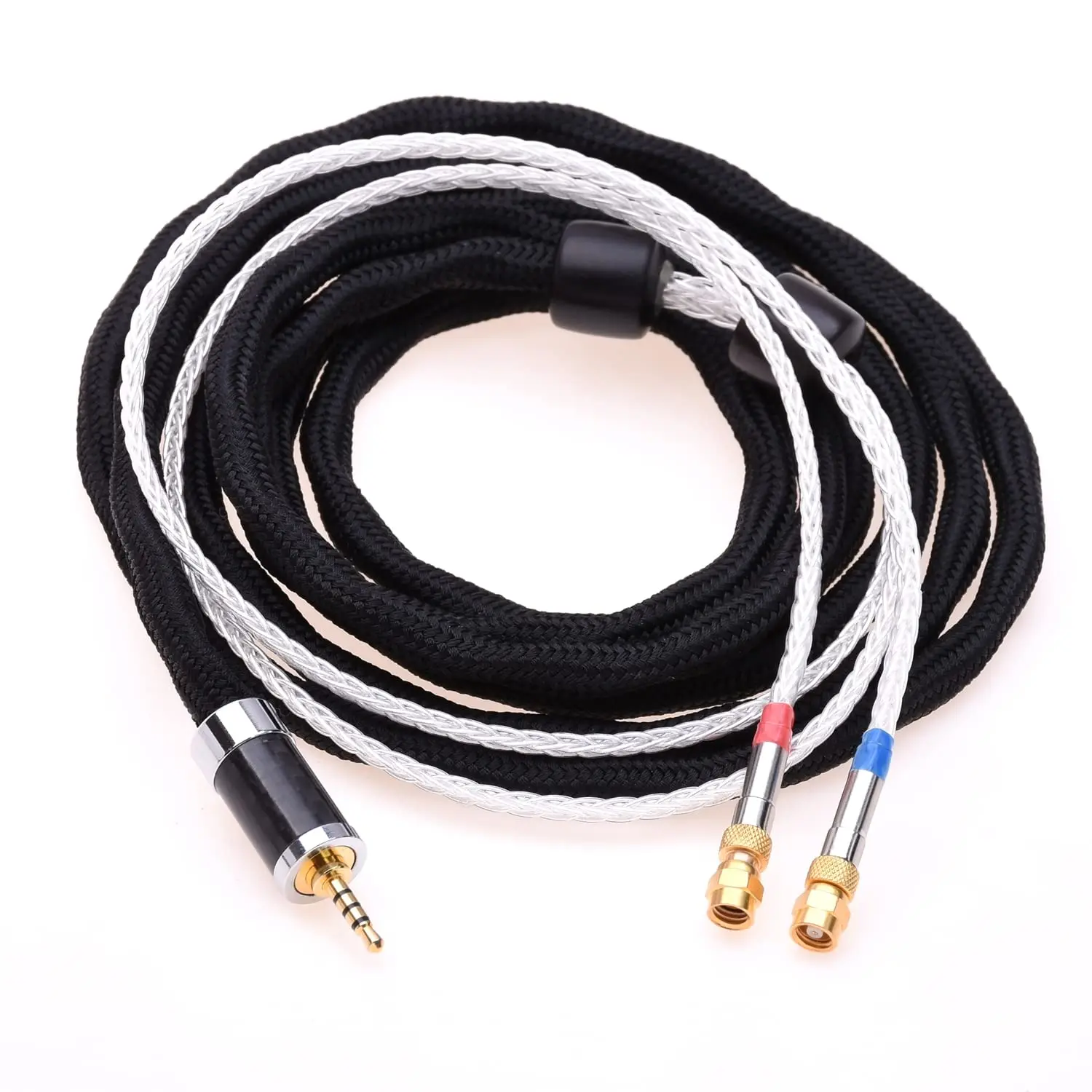 16 Cores 5N OCC Silver Plated Headphone Upgrade Cable SMC for Hifiman He-5 He-6 He-300 He-400 He-500 HE560