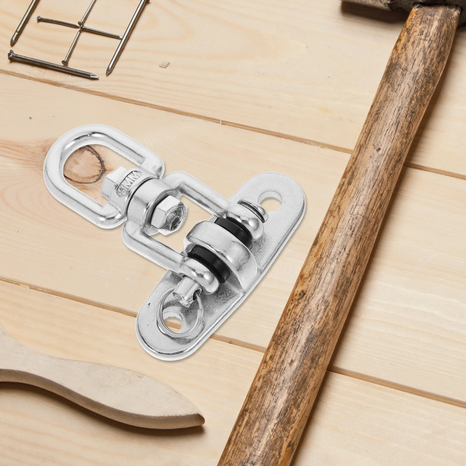 

Heavy Duty Stainless Steel Swing Hangers Rotating Hammock Chair Hook Durable Swing Set Hardware Outdoor Hanging Kit