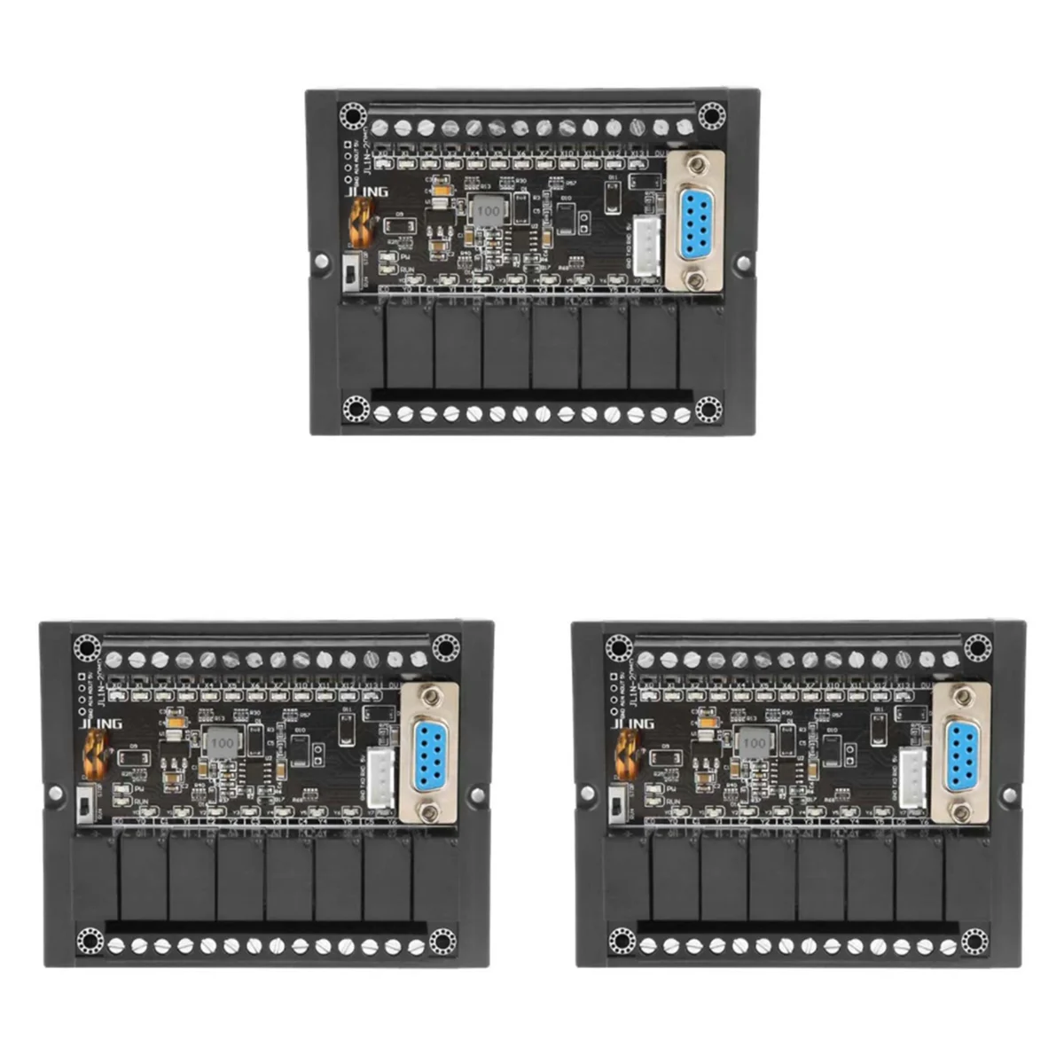 

3X Motor Controller PLC Programmable Controller FX1N to 20MR Programmable Relay Delay Module with Shell Motor Regulator