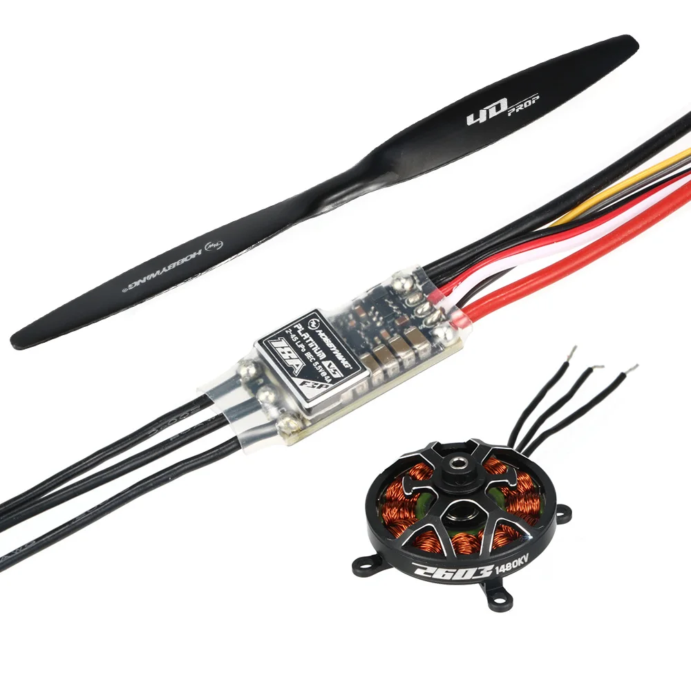 Hobbywing Platinum F3P 3D /4D 2603 1480KV Brushless Motor with 18A V5 F3P Brushless ESC For 120-320g Electric Fixed Wing drone