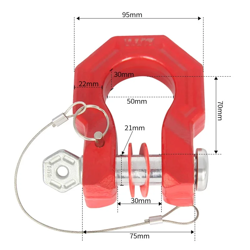 ฐานสแตนเลสแบบมีรูสำหรับยึดอุปกรณ์อเนกประสงค์ ZAIQU พร้อมตะขอรูปตัวยูเหล็ก 40CR สำหรับลากจูง อะไหล่และอุปกรณ์เสริมสำหรับรถพ่วง