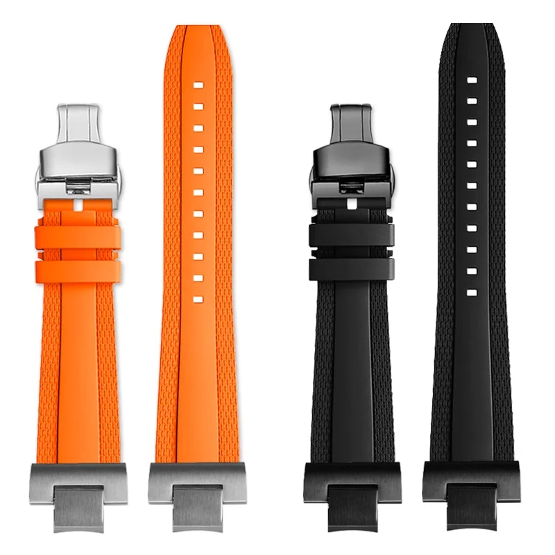 Untuk Casio G-SHOCK 5672 MTG-B3000 Tali Jam Tangan Modifikasi FKM Pria Lepas Cepat Tali Jam Karet Fluorin Gelang Olahraga Aksesoris