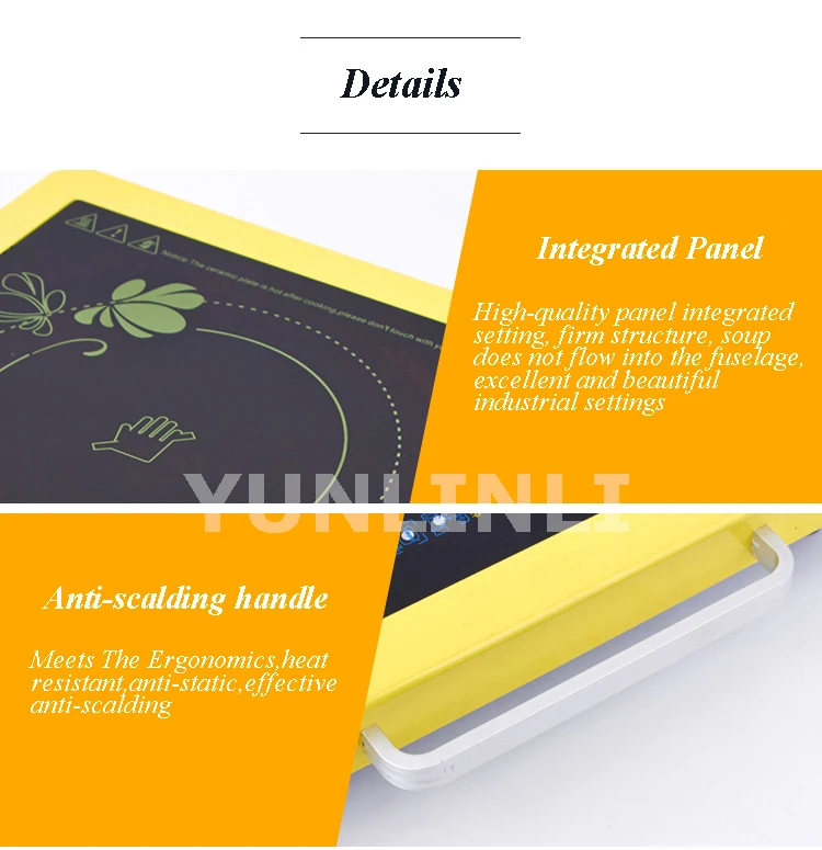 Fornello a induzione intelligente Fornello elettrico in ceramica Stufa Forno touch Forno elettrico a onde luminose Fornello a induzione