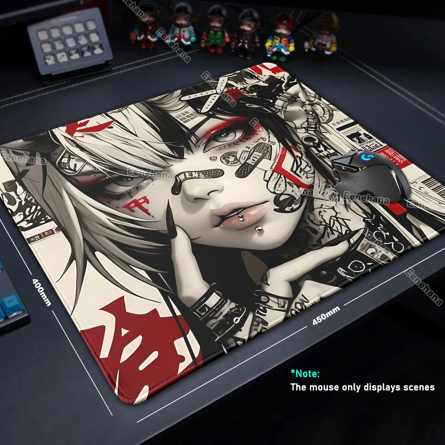 Handsome Punk Girl Mouse Pad S - Esports Gaming Table recension och pris