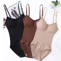 Ropa moldeadora Sexy para mujer, levantador de glúteos adelgazante sin costuras, prenda modeladora de cuerpo completo, mono liso con entrepierna abierta, trajes de cuerpo elásticos altos