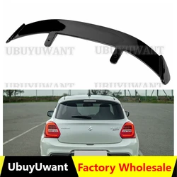 Spoiler Wing For 2018-2022 Suzuki Swift Sport Spoiler ABS Plastic Car Roof Spoiler Rear Tail  Lip Wing Hatchback Car Accessories