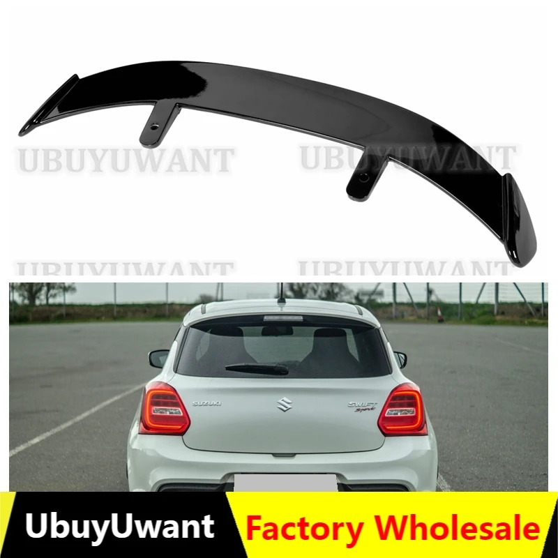 Skrzydło spojlera na lata 2018-2022 Suzuki Swift Sport Spoiler ABS Plastikowy spojler dachowy Tylne skrzydło ogonowe Hatchback Akcesoria samochodowe