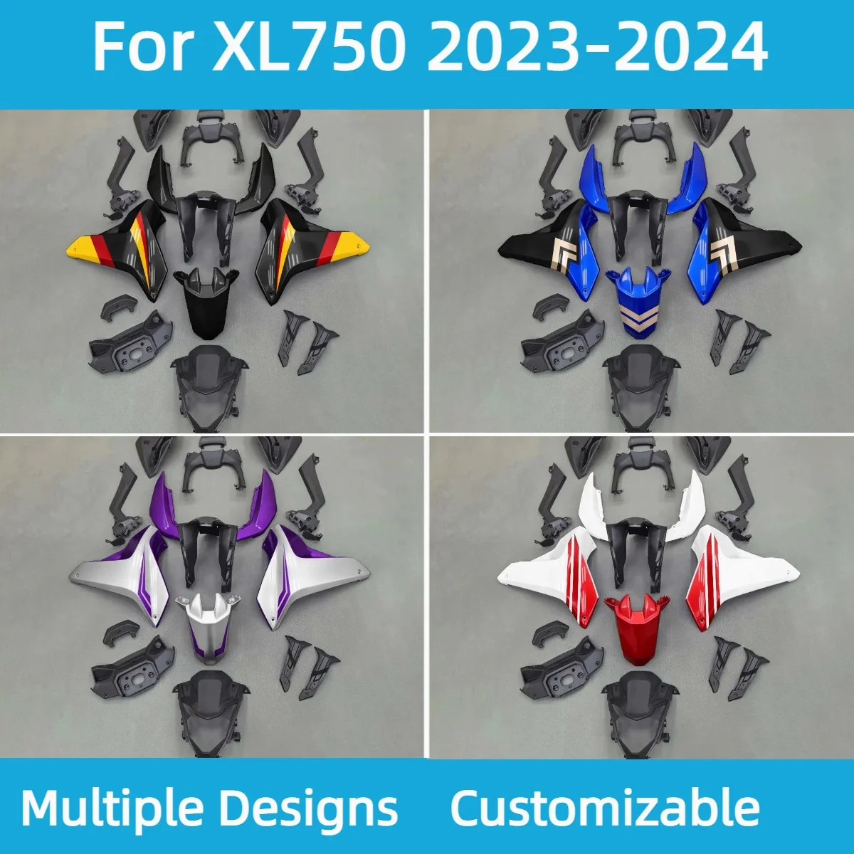

For HONDA XL750 2023 2024 Full Fairings 15 16 17 Motorcycle Aftermarket ABS Plastic Fairing Body Parts Kit XL 750 23 24
