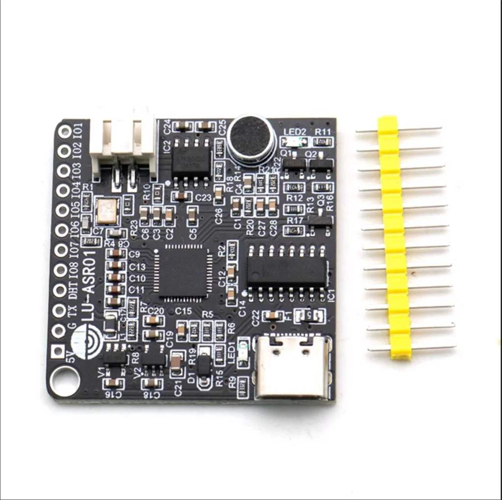 1PCS   Speech recognition module LU-ASR01 intelligent voice control voice control module graphical programming, one click burnin