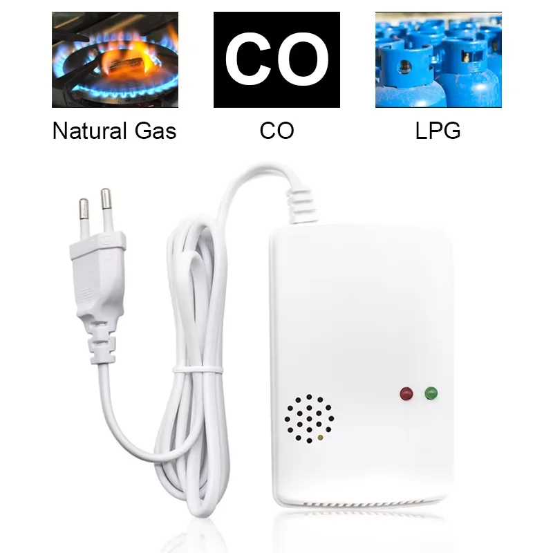 Portable 2-in-1 Combination Combustible Gas Leak Detector Propane Methane Safety Natural Gas Alarm Sensor