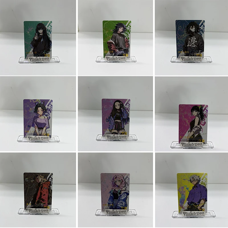 

Anime Demon Slayer ZR Cards Tomioka Giyuu Kochou Shinobu Kanroji Mitsuri Collection Card Christmas Birthday Gift Children's Toys
