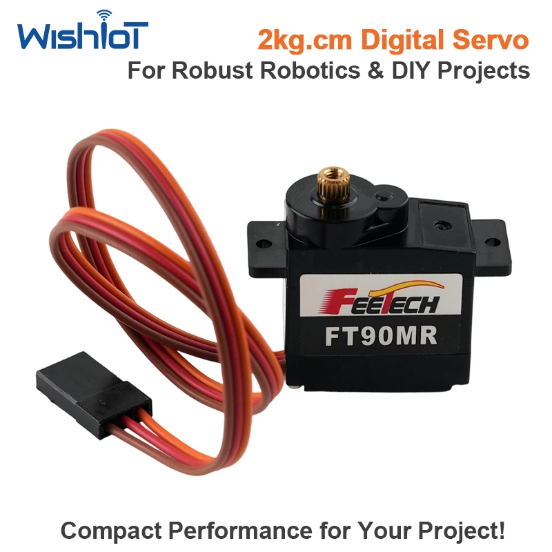 2kg 9g Micro Digital Servo 360 Degree Continuous Rotation Metal Gear Iron Core Steering Motor for RC Car Robot DIY