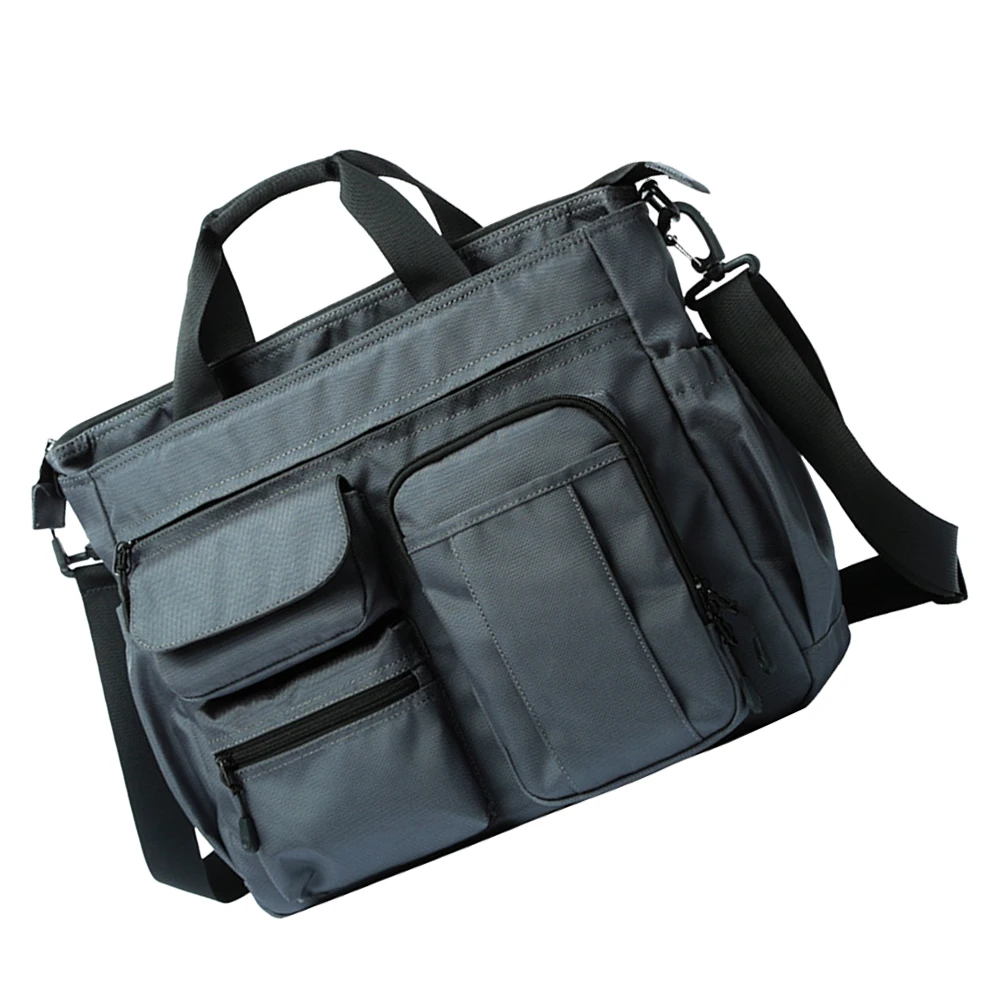

Large Capacity Men Shoulder Bag Tote Casual Travel Messenger Multifunction Work Business Crossbody Oxford Practical Daily