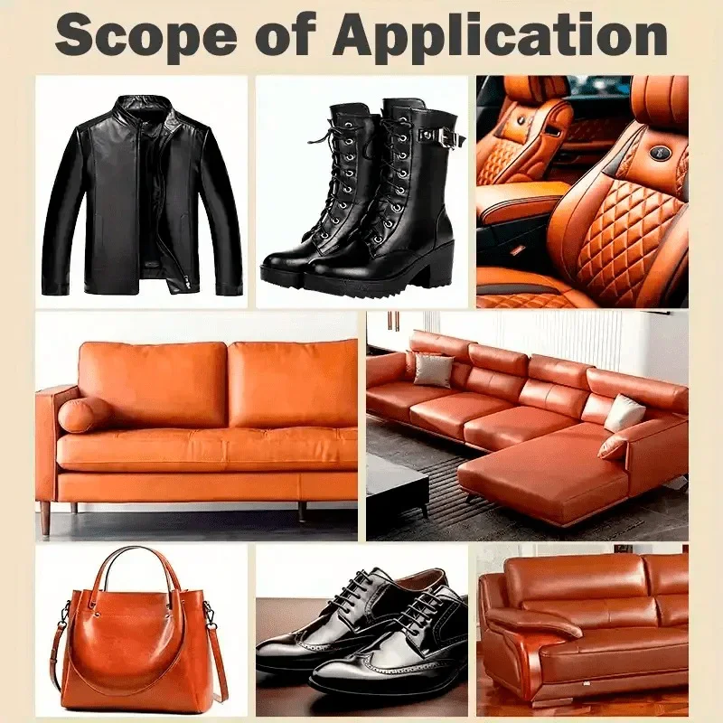 Leather Color Restoring Cream for Seats Sofas Jackets Shoes Leather Bags Car Interior - Conditioner And Protector