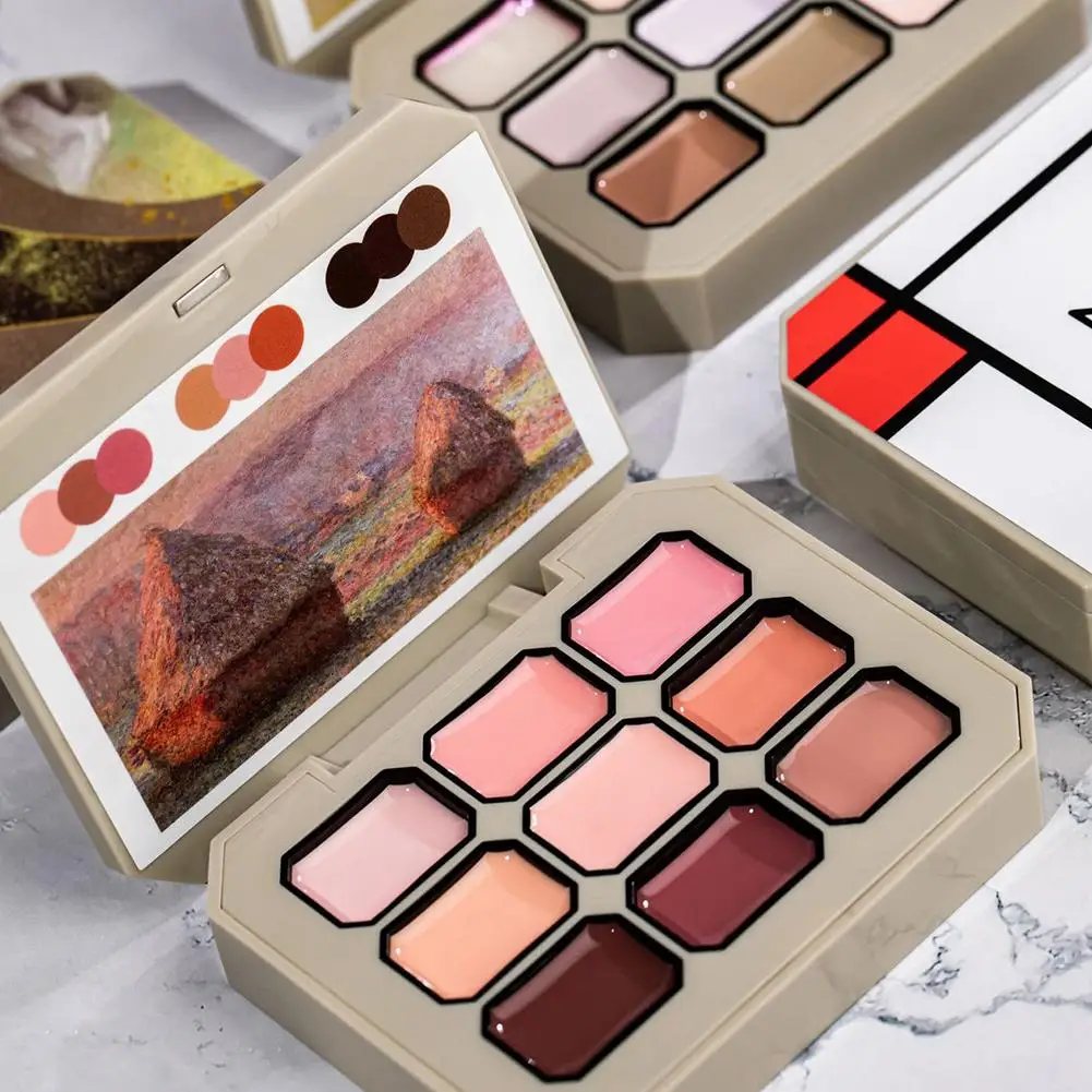 9 สีทึบเล็บเจล Palette โคลนภาพวาดฤดูใบไม้ผลิฤดูร้อนสีสําหรับเล็บออกแบบกึ่งถาวร Soak Off UV เจลเคลือบเงา X6E6