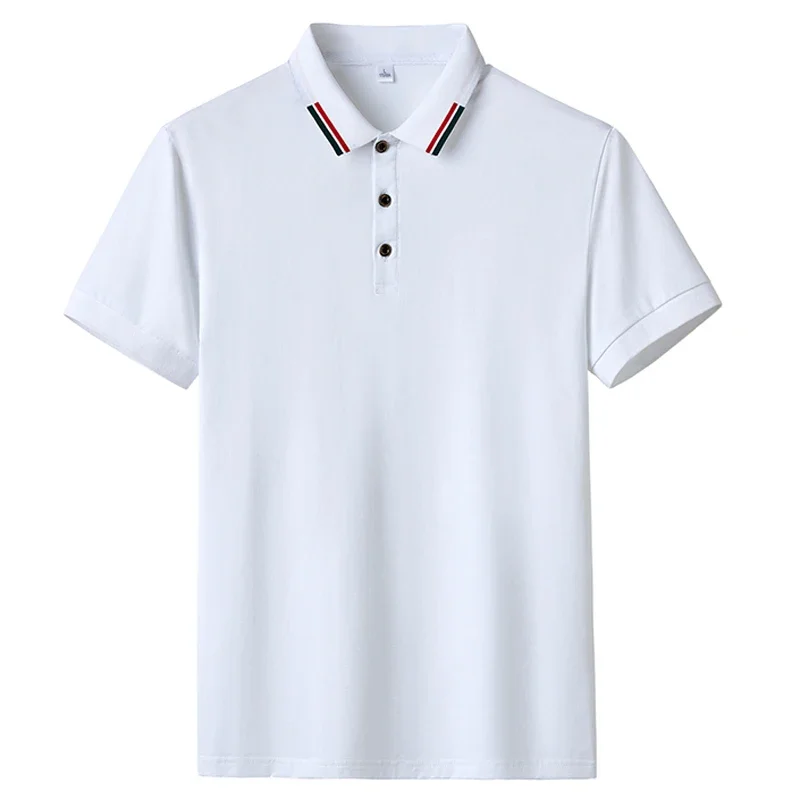 Oversize 8XL 7XL 6XL Summer 95% Cotton Polo Shirt Men Short Sleeve Breathable Golf Polos Mens Casual Polo Homme T-shirt Clothing