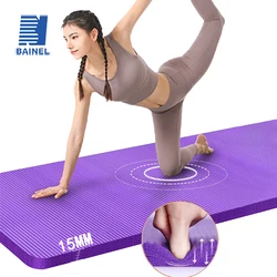 Esterilla de Yoga antideslizante de alta densidad, 15MM/20MM de grosor, deportes en casa, Pilates, gimnasia, ejercicio