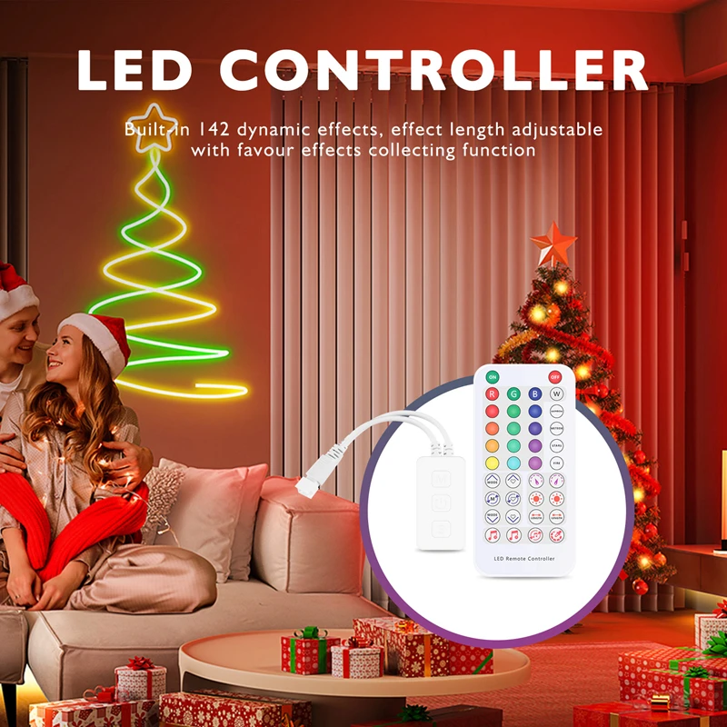 RGB Smart Music Bluetooth Smart Controller SP611E For WS2812B SK6812 WS2811 Addressable LED RGB Tape Strip