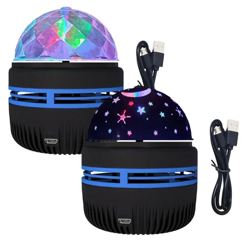 

360-Degree Rotation Star Projector Lamp Night Light Rotating Sky Moon Lamp 2 In 1 Function Led Disco Lights for Home Bedroom