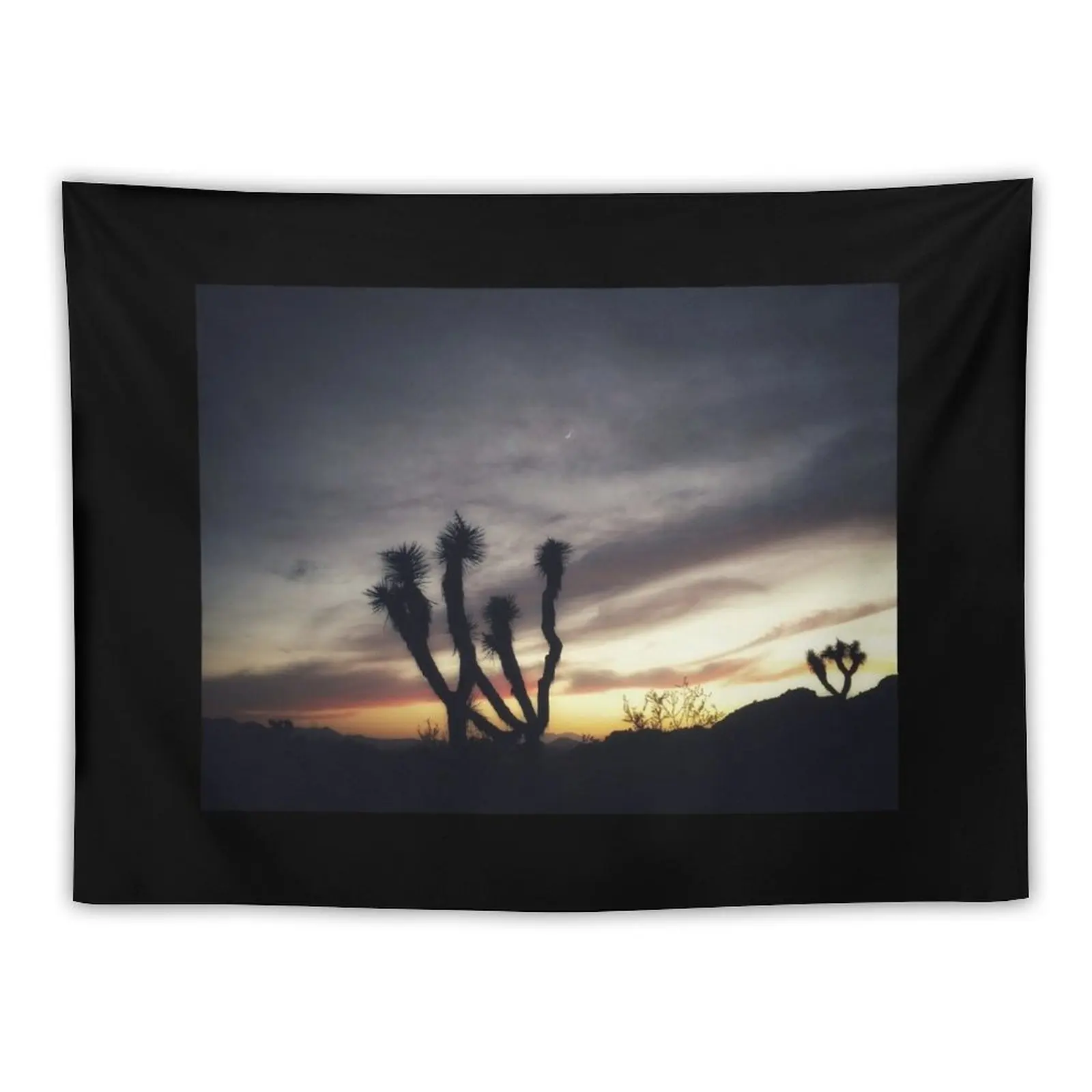 Joshua Tree Sunset Moon Tapestry Room Design Room Decoration Aesthetic