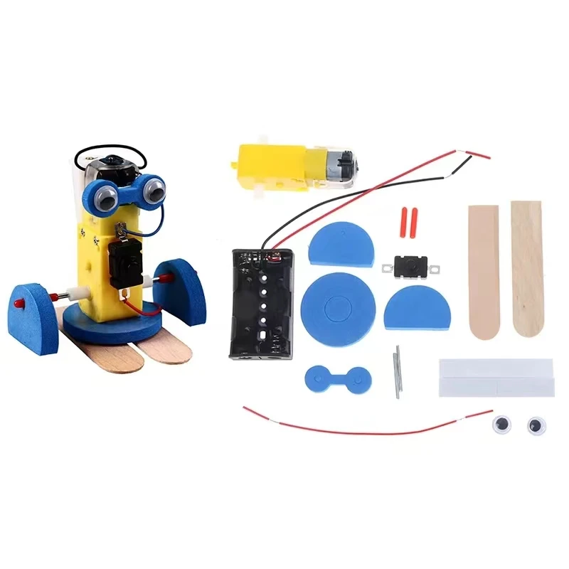 Kisangel Kids Kids Robotics 1 Set DIY Robot Kit Assembly Crawling Robot for Kids and Brain Kid