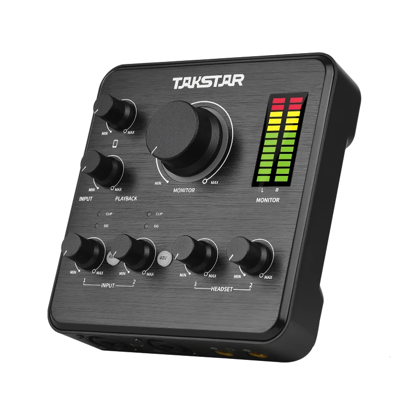 

MX630 USB Audio Interface 4-In 4-Out Live Sound Card with 48V Power XLR Jacks for Recording Live Streaming