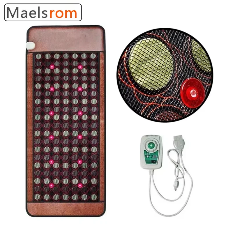 

Коврик для фотонной терапии PEMF с нефритом и турмалином — инфракрасная массажная подушка для глубокой кровообращения, облегчения воспалений, восстановления мышц