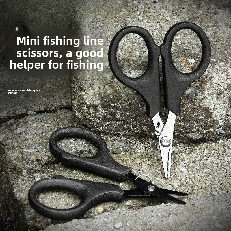 

10 Pieces of Multi-functional Fishing Scissors Portable Wear-resistant Bait Sea Fishing Small Scissors Fishing Line Knife