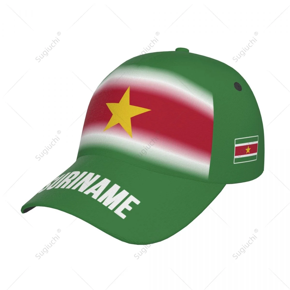 Unisex Baseball Cap Hat Suriname Flag Gradient Color 3D Printing for Tennis Outdoor Bike Bicycle Golf Baseball Sports Fans